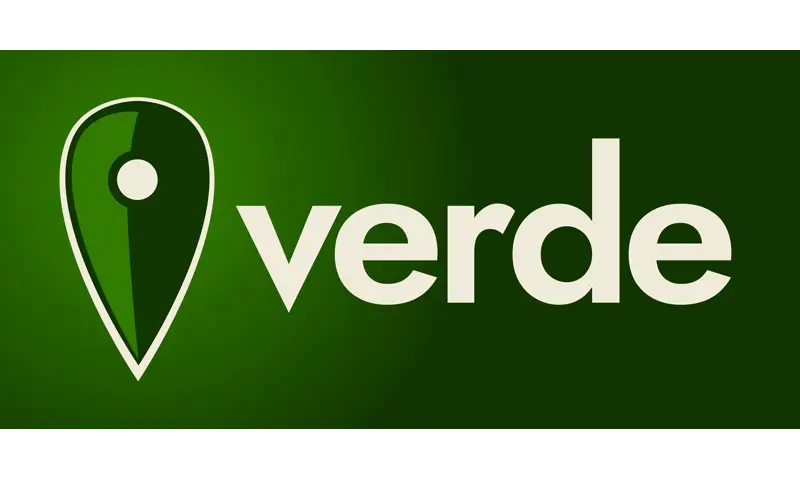 The text 'verde' over a green background.